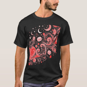 Halloween Black and White Art with Pumpkins and My T-Shirt