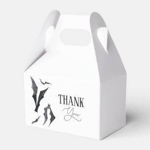 Halloween Black and White Bats  Favour Box
