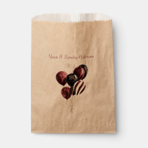 Halloween Black Burgundy Balloons Clown Favour Bag