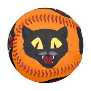 Halloween Black Cat Baseball