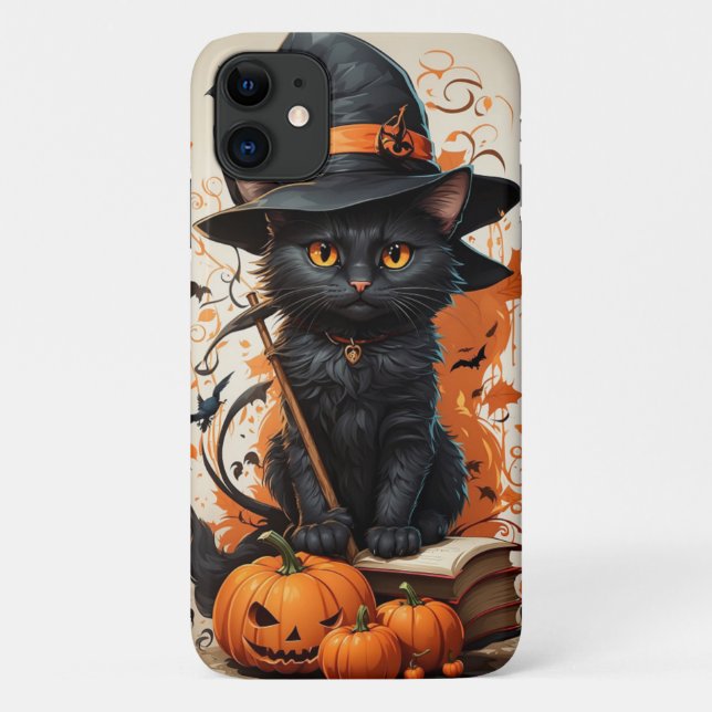 Halloween Black Cat  Case-Mate iPhone Case (Back)