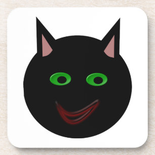 Halloween Black Cat Coaster