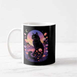Halloween Black Cat Costume Mystical Cat Lover Coffee Mug