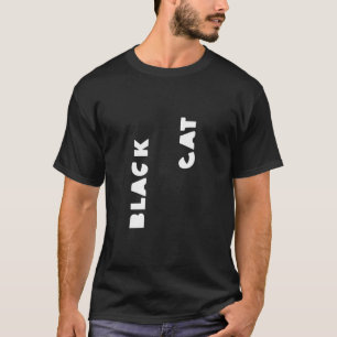 Halloween Black Cat Costume Optical Illusion Graph T-Shirt