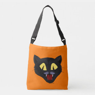 Halloween Black Cat Crossbody Bag