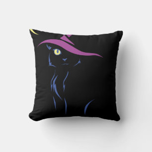 Halloween Black Cat Cushion