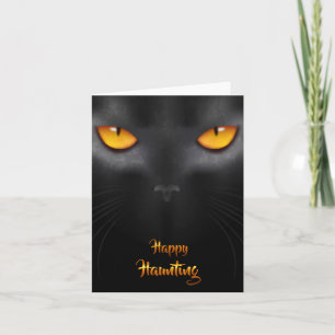 Halloween - Black Cat EYES Card