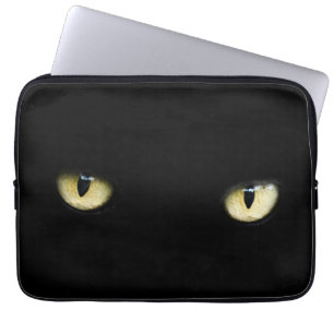 Halloween Black Cat Eyes Laptop/ MacBook Sleeve