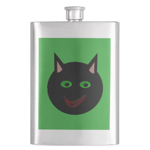 Halloween Black Cat Flasks