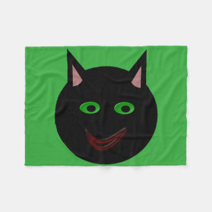 Halloween Black Cat Fleece Blanket