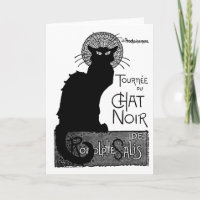 Halloween Black Cat French Words Chat Noir Text