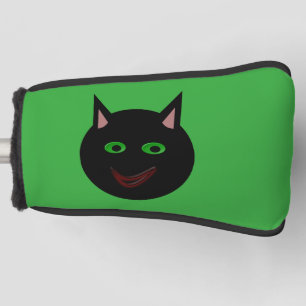 Halloween Black Cat Golf Putter Cover
