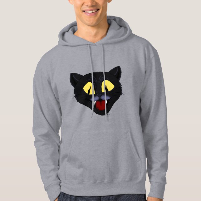Halloween Black Cat Hoodie (Front)
