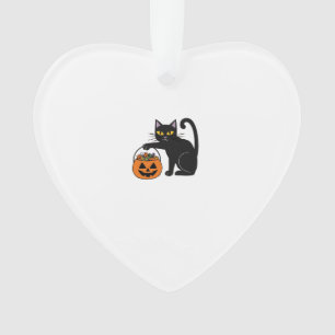 Halloween Black Cat Jack O' Lantern Pumpkin Sweet Ornament