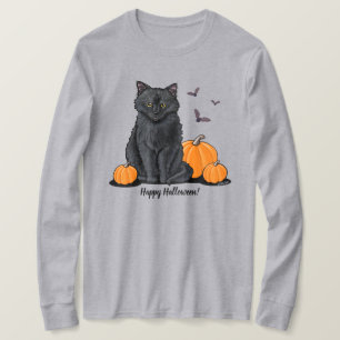 Halloween Black Cat Lover T-Shirt