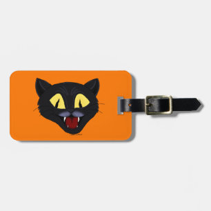 Halloween Black Cat Luggage Tag