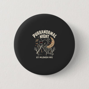 Halloween Black Cat Moon (2) 6 Cm Round Badge