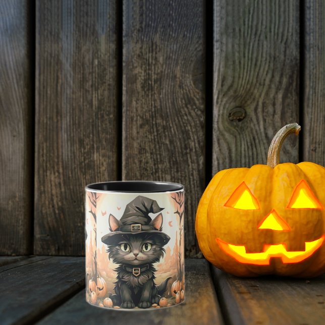 Halloween Black cat Mug (Creator Uploaded)