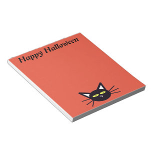 Halloween Black Cat Notepad