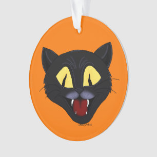 Halloween Black Cat Ornament