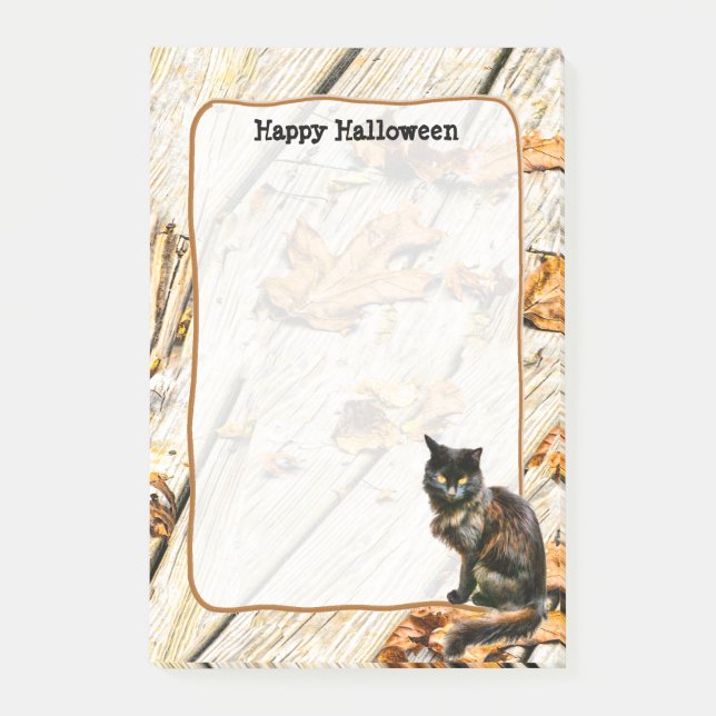 Halloween Black Cat Pet Photography Notes (Front)