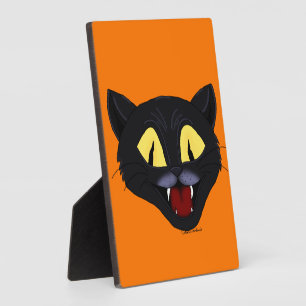 Halloween Black Cat Plaque