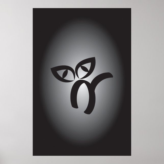 Halloween Black Cat Poster (Front)