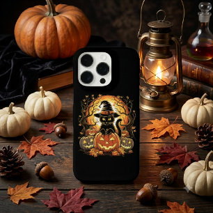 Halloween Black Cat Pumpkin Witch Cat Scary iPhone 16 Pro Case