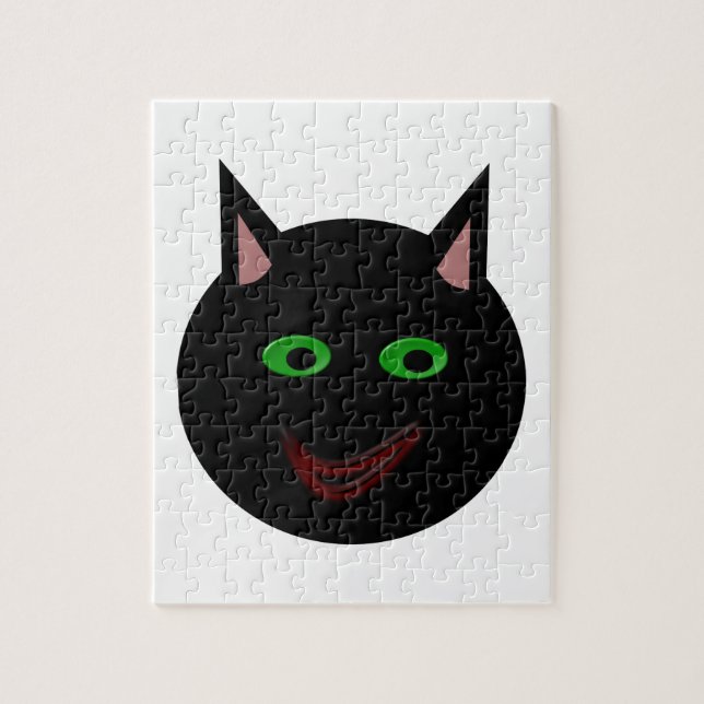 Halloween Black Cat Puzzle (Vertical)