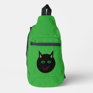 Halloween Black Cat Sling Bag