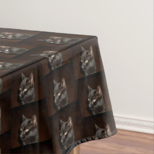 HALLOWEEN BLACK CAT tablecloth