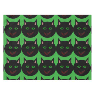 Halloween Black Cat Tablecloth