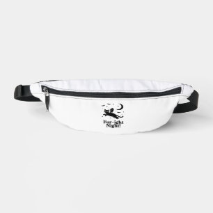 Halloween Black Cat with Bat Wings Graphic Classic Bum Bags