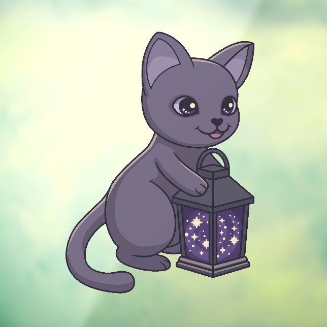 Halloween Black Cat with Magical Lantern (Sheet 3)