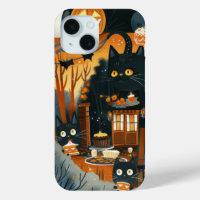 Halloween Black Cats and Moons Funny Witchy Kids