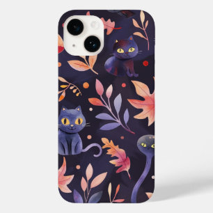 Halloween Black Cats and Moons Funny Witchy Kids Case-Mate iPhone 14 Case