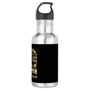 Halloween Black Cats and Pumpkins Security Guard D 532 Ml Water Bottle