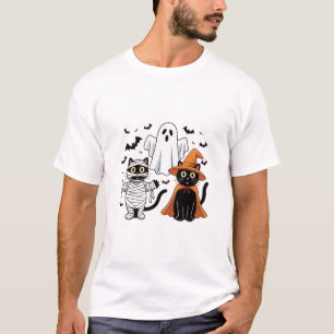 Halloween Black Cats – Cute & Spooky Design T-Shirt