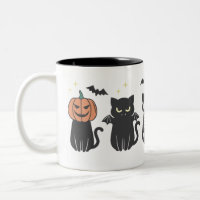 Halloween Black Cats Spooky Cute Funny