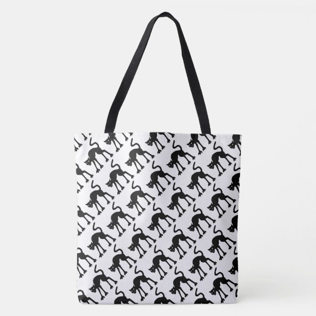 Halloween Black Cats Tote Bag (Front)