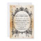 Halloween Black Gothic Spider Frame Party Invite