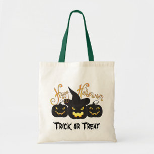 Halloween Black Jack O'Lanterns Bag