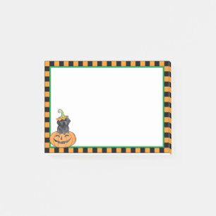 Halloween Black Lab Post-it Notes