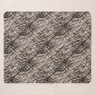 Halloween Black Lace Spider Web Blanket – Seamless