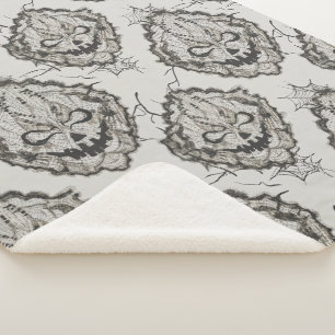 Halloween Black Lace Spiderweb Blanket & Pillow –