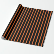 Halloween Black Orange Stripe Pattern