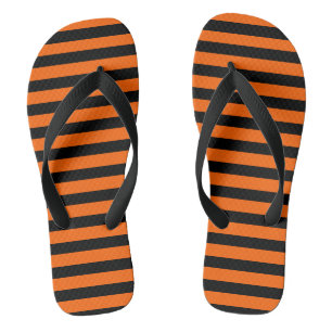 Halloween Black & Orange Thongs