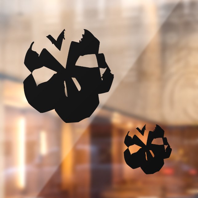 Halloween black scary skulls decorations  (Sheet 2)