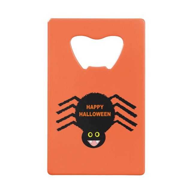 Halloween Black Spider Bottle Opener (Front)