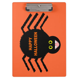 Halloween Black Spider Clipboard